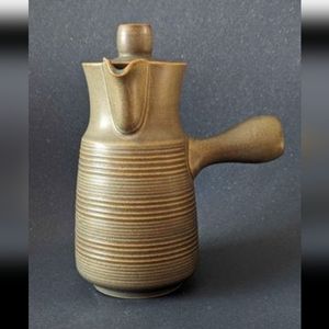 Mid Century UK pottery Denby / Langley 1966 "Sherwood" Coffee Pot with handle